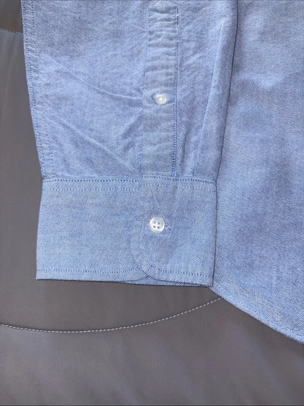 J. Crew Classic Men's Light Blue Flex Oxford Button-Down Shirt EUC XL